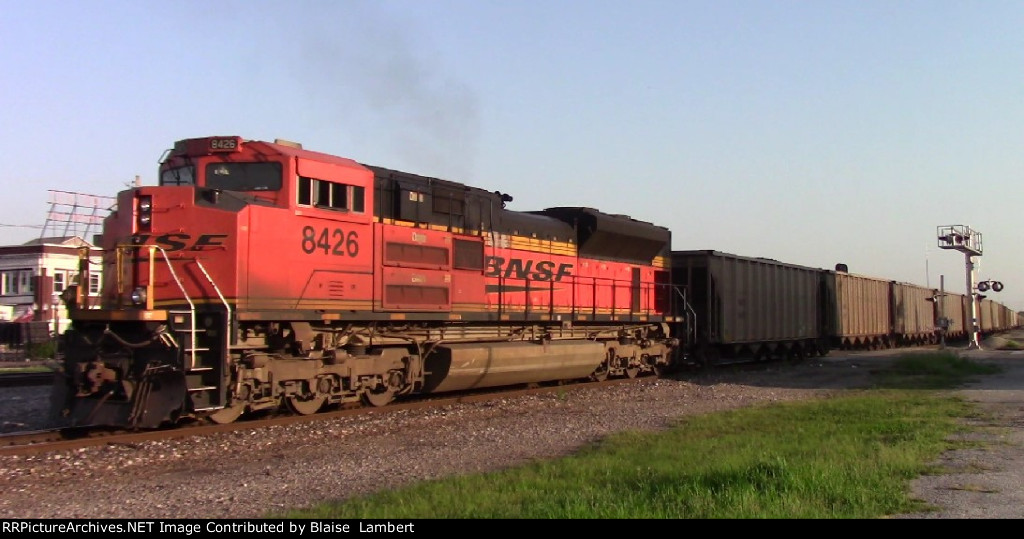 BNSF coal train DPU